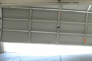 garage door off track